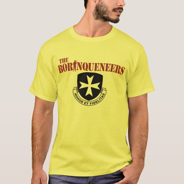 Borinqueneers Wappen-T - Shirt (Vorderseite)