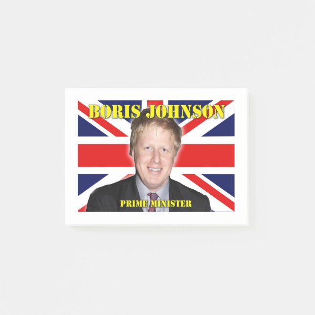 Boris Johnson Premierminister Post-it Klebezettel (Vorderseite)