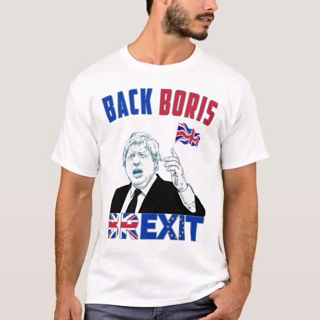 Boris Johnson und Brexit T-Shirt (Vorderseite)