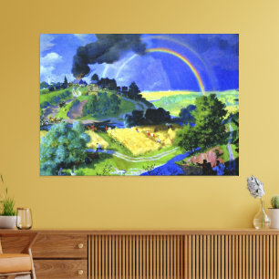 Boris Kustodiev Kunstwerk nach dem Sturm, Leinwanddruck