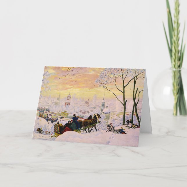 Boris Kustodiev Pancake Week CC0453 Karte (Vorderseite)