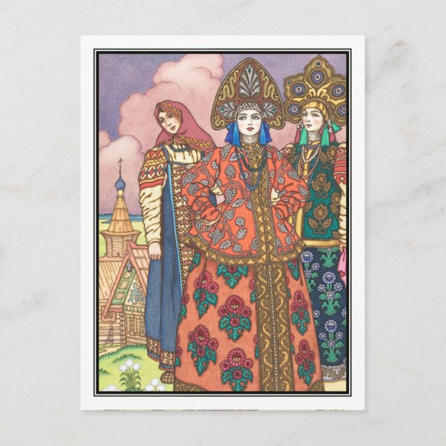 Boris Zvorykin - Vassilissa, die Messe Postkarte (Vorderseite)