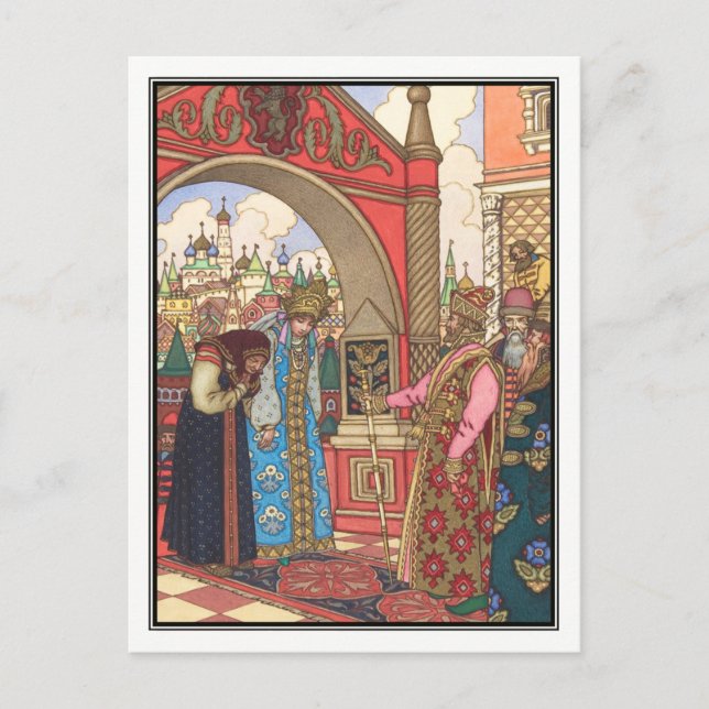 Boris Zvorykin - Vassilissa, die Messe Postkarte (Vorderseite)