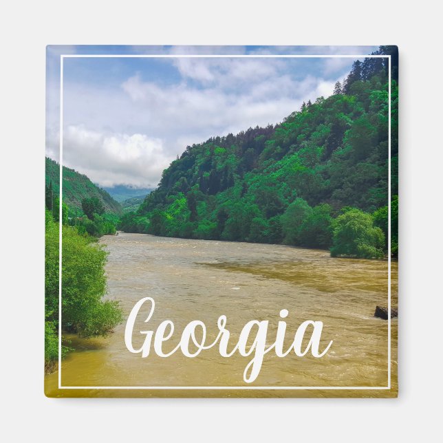 Borjomi Georgia Heiße Quellen Kaukusgebirge Magnet (Vorne)