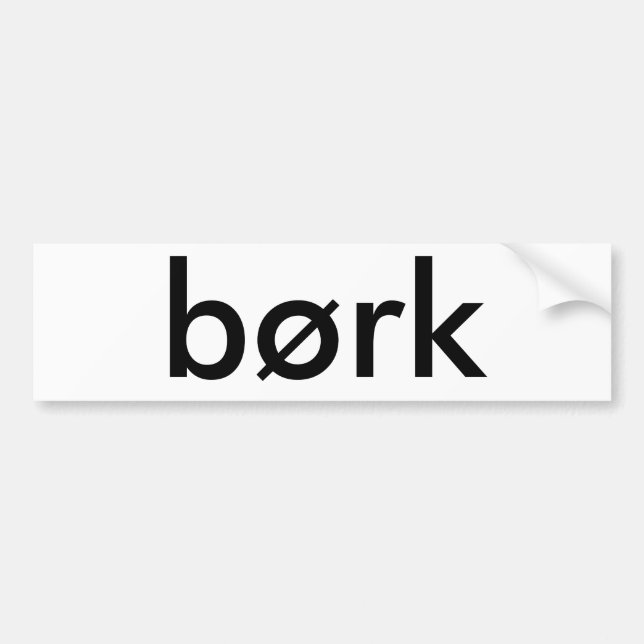 børk autoaufkleber (Vorne)