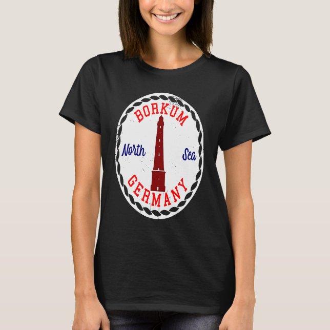 Borkum Germany North Sea T-Shirt (Vorderseite)
