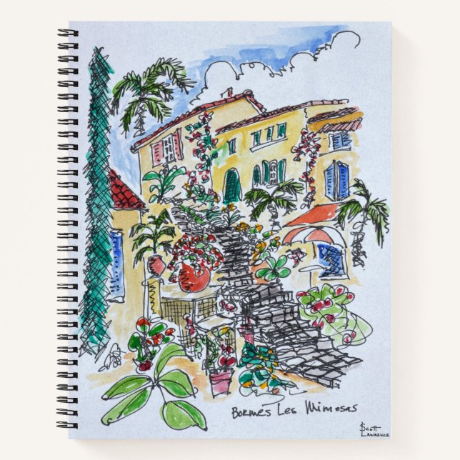 Bormes-les-Mimosas | Provence-alpes-cote d'azur Notizbuch (Vorderseite)