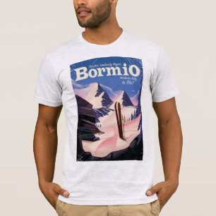 Bormio, Sondrio, Lombardei, Italien Skiposter. T-Shirt