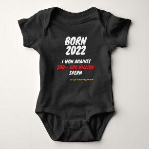Born 2022 - I AM A WINNER Baby Strampler