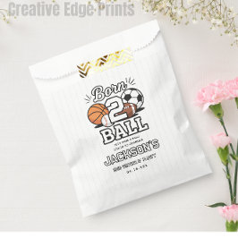 Born 2 Ball Sports Themed Boy 2nd Birthday Party Geschenktütchen