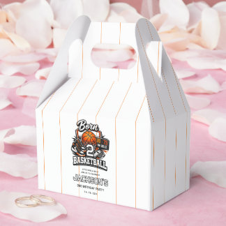 Born 2 Basketball | Sports Themed 2nd Birthday Geschenkschachtel