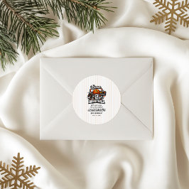 Born 2 Basketball | Sports Themed 2nd Birthday Runder Aufkleber