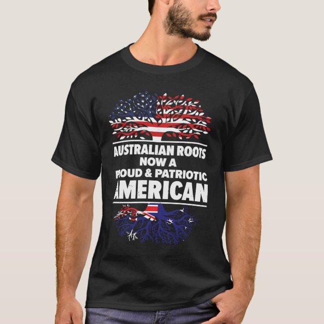 Born Australian Australia American USA Citizenship T-Shirt (Vorderseite)