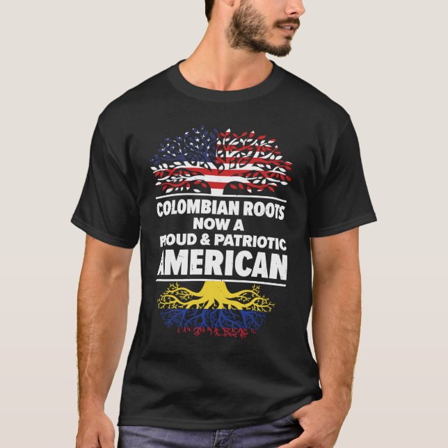 Born Colombian Colombia American USA Citizenship T-Shirt (Vorderseite)