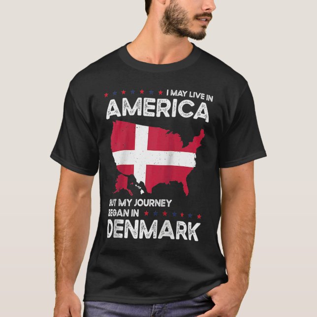 Born Danish Denmark American USA Citizenship Ragla T-Shirt (Vorderseite)