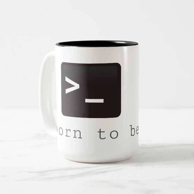 born du be root zweifarbige tasse (Vorderseite Links)
