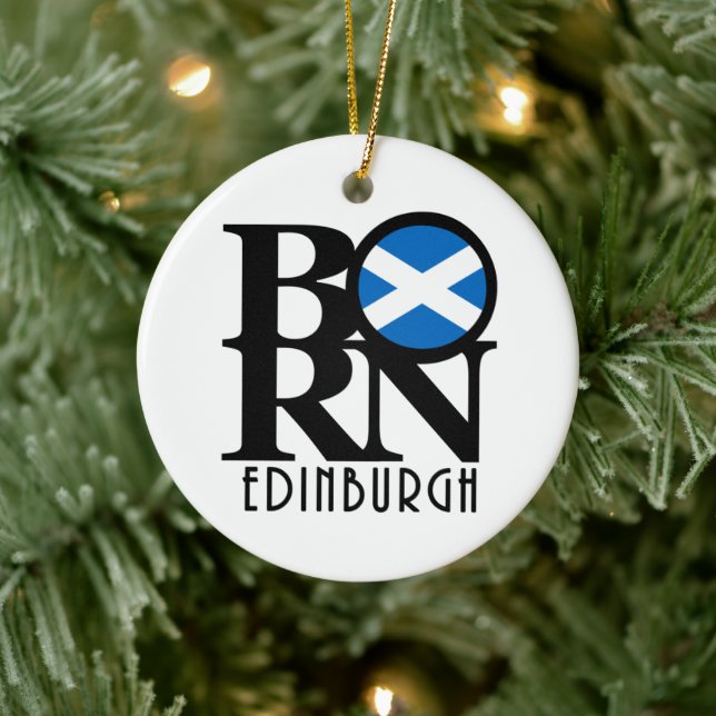 BORN Edinburgh Scotland Keramik Ornament (Baum)