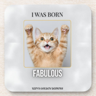 Born Fabulous Untersetzer | Lustiges Katzengeschen