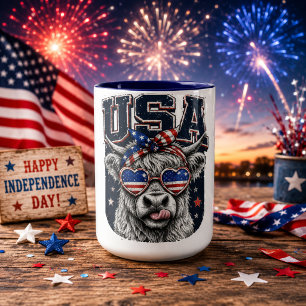 Born Free Eagle Patriotisch 250 Jahre USA  Tasse