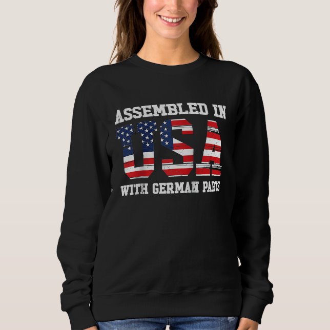 Born German Germany American USA Citizenship Ragla Sweatshirt (Vorderseite)