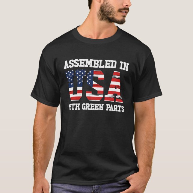 Born Greek Greece American USA Citizenship  1 T-Shirt (Vorderseite)