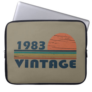 Born in 1983 vintage birthday laptopschutzhülle