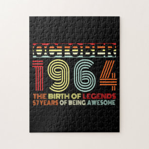 Born In October 1964 Gift Puzzle