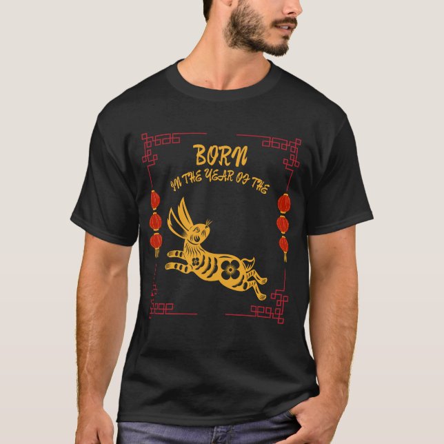 Born in the Year of the Rabbit T-Shirt (Vorderseite)