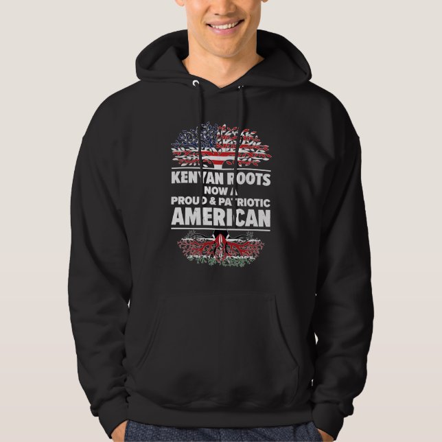 Born Kenyan Kenya American USA Citizenship  3 Hoodie (Vorderseite)