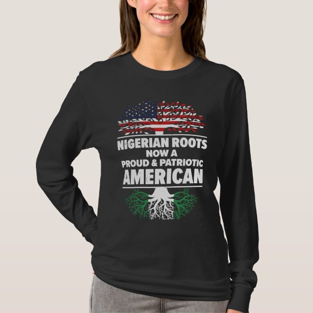 Born Nigerian Nigeria American USA Citizenship T-Shirt (Vorderseite)
