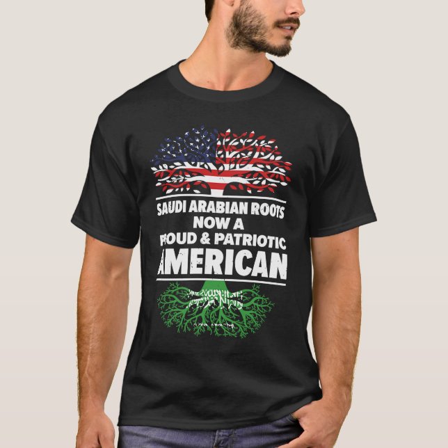 Born Saudi Arabian Saudi Arabia American USA Citiz T-Shirt (Vorderseite)