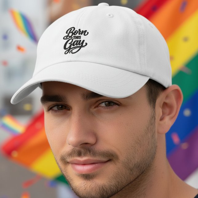Born This Gay Pride Bestickte Baseballkappe (Born This Gay Pride Embroidered Baseball Cap
by Ricaso. Be your authentic self Ideal for pride month)
