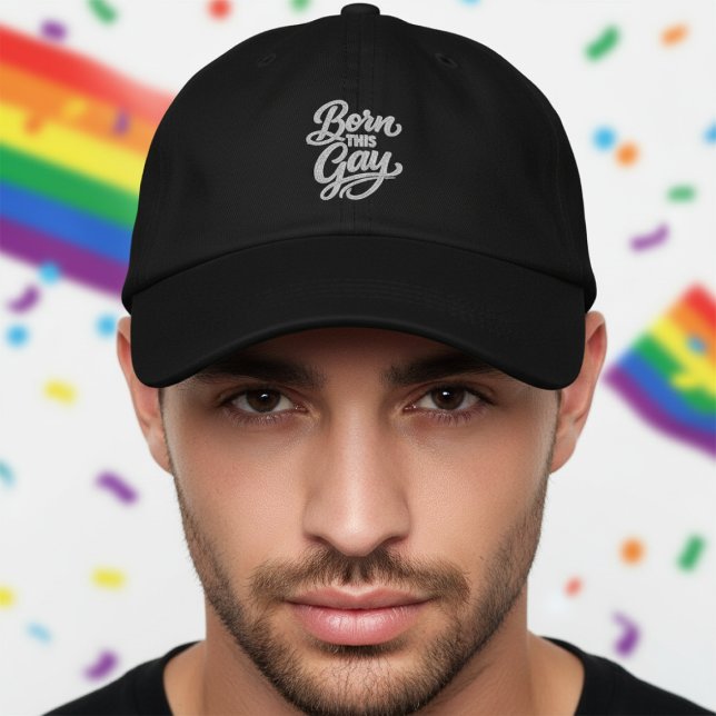 Born This Gay Pride Bestickte Baseballkappe (Born This Gay Pride Embroidered Baseball Cap
by Ricaso. Be your authentic self Ideal for pride month)