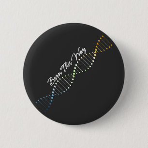 Born This Way - AroAce Agender DNA Button