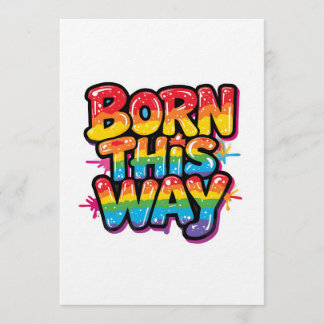 Born This Way – Feste Regenbogen-Pride-Zitate für Einladung
