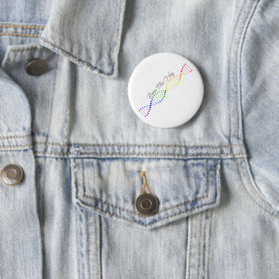 Born This Way LGBTQ Stolz DNA Regenbogen Gleichhei Button