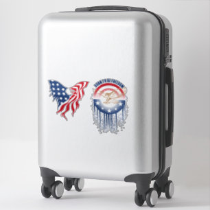 Born to Be Free Patriotischer Adler   35cm x 35cm Aufkleber