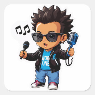 Born to Be One – Rockstar Babys großes Debüt Quadratischer Aufkleber