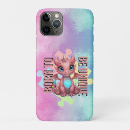 Born to Be Unique Cute Pink Dragon– Inspirational Case-Mate iPhone Hülle