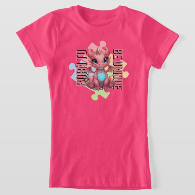 Born to Be Unique – Dragon Heart Cute Baby Dragon  T-Shirt (Ablage )