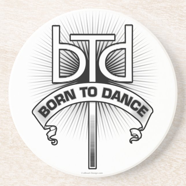 Born To Dance (basic) Sandstein Untersetzer (Vorne)