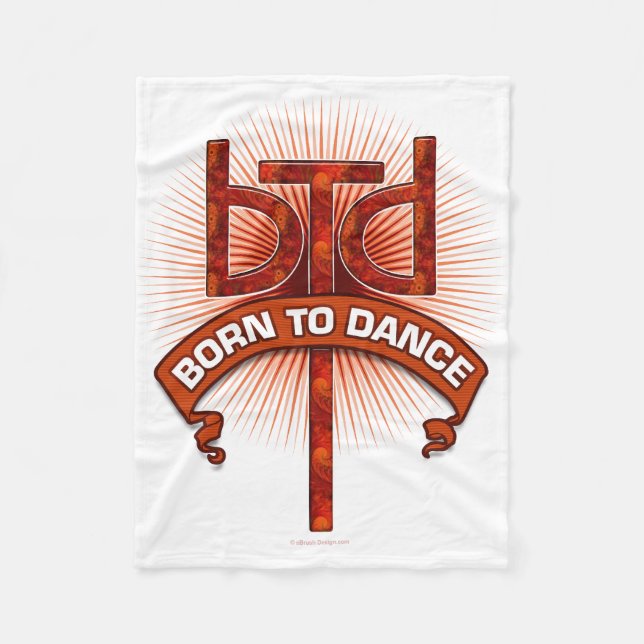 Born To Dance (Redstone) Fleecedecke (Vorderseite)