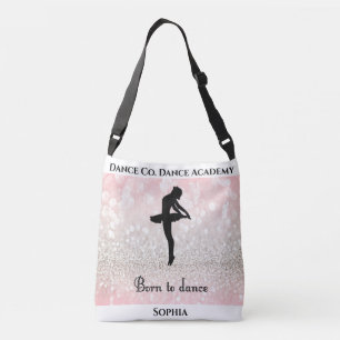 "Born To Dance"-Tasche m/ Studio-Name & ihrem Name Tragetaschen Mit Langen Trägern