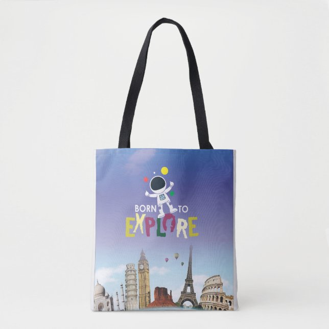 Born to Explore | Süße Astronauten-Abenteuer-Denim (Vorderseite)