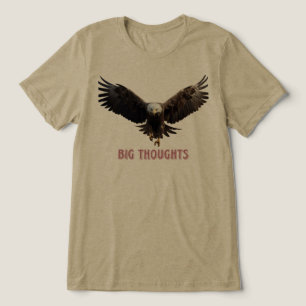 "Born To Fly Weißkopfseeadler T-Shirt Fühle dich Tri-Blend Shirt