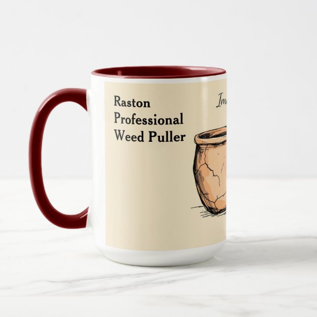 Born to Garden Botanical Illustration Gift Tasse (Links)