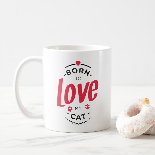 Born to Love Kaffeetasse (Mit Donut)