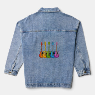 Born To Play Basketball Logo Jeansjacke