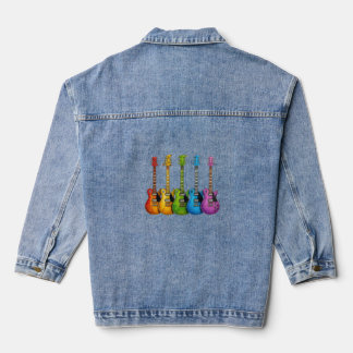 Born To Play Basketball Logo Jeansjacke