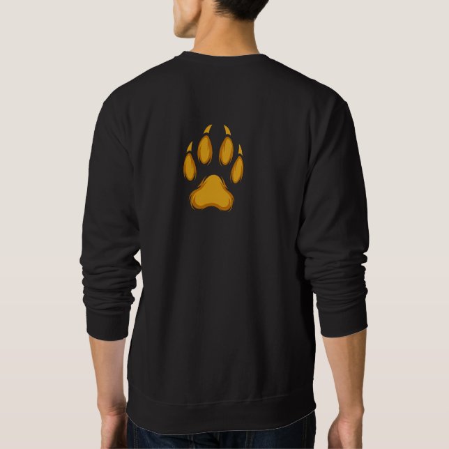 Born to Prowl – Golden Raccoon Paw Hoodie (Rückseite)
